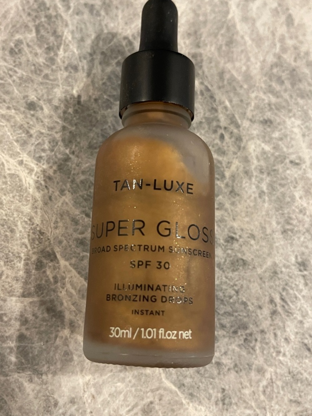 TAN-LUXE Super Gloss Illuminating Bronzing Drops SPF 30 - Brand New